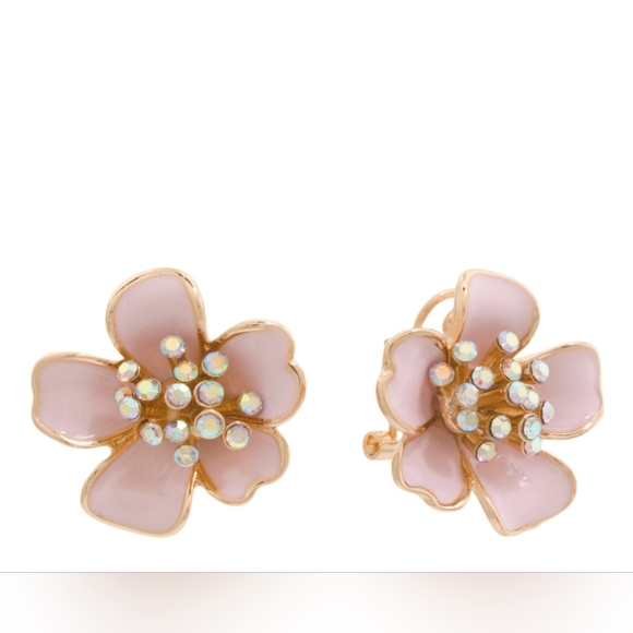 NWT Betsey Johnson Floral Stud Earrings - Picture 2 of 3